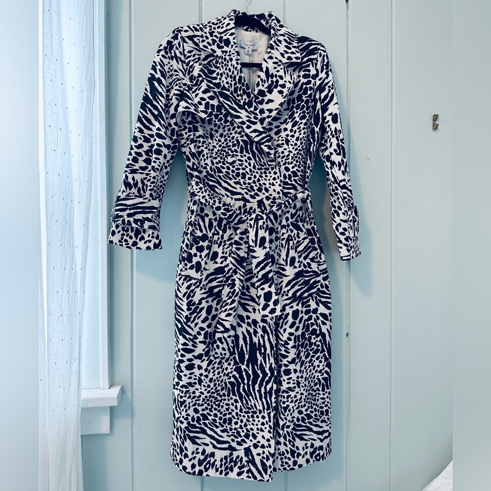 NWT Sergio Hudson x Target Belted Animal Print Trench Coat / XS